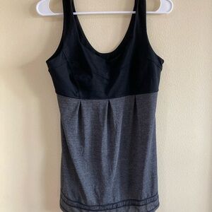 Lululemon Athletica Black and Gray Tank Top